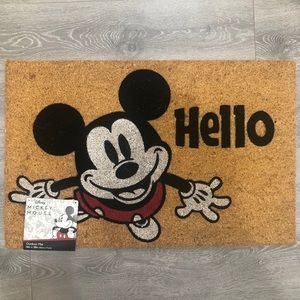 Disney Mickey Mouse Outdoor straw mat HELLO nwt